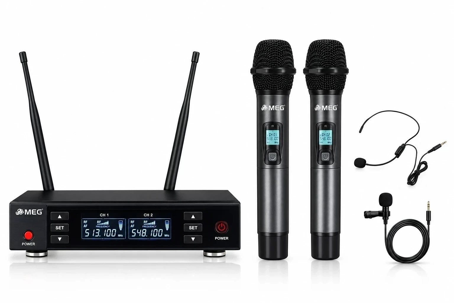 Kit de microphones sans fil MEG LR-628_erased