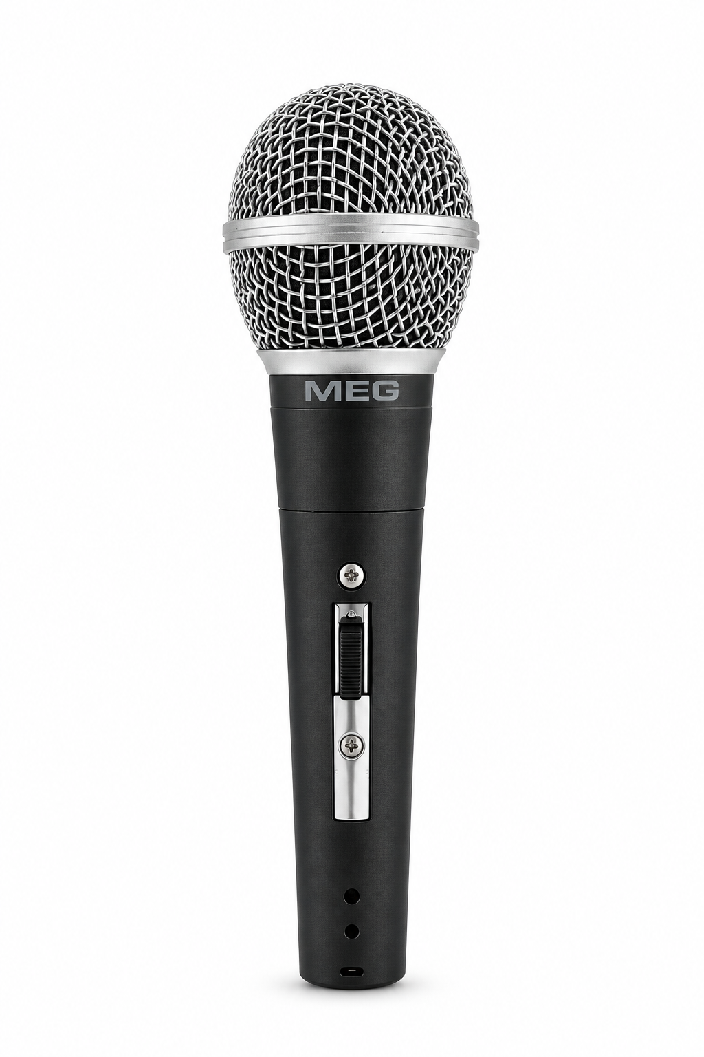 Microphone dynamique noir et argent MEG